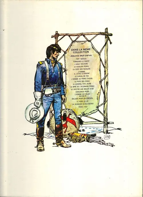 Verso de l'album Blueberry Tome 15 Ballade pour un cercueil