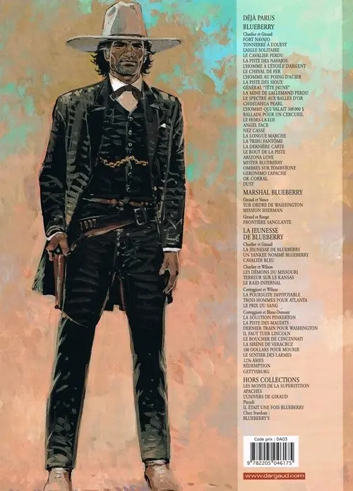 Verso de l'album Blueberry Tome 25 Ombres sur Tombstone