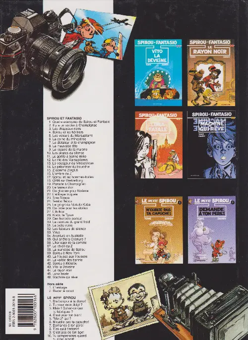 Verso de l'album Spirou et Fantasio Tome 14 Le prisonnier du Bouddha
