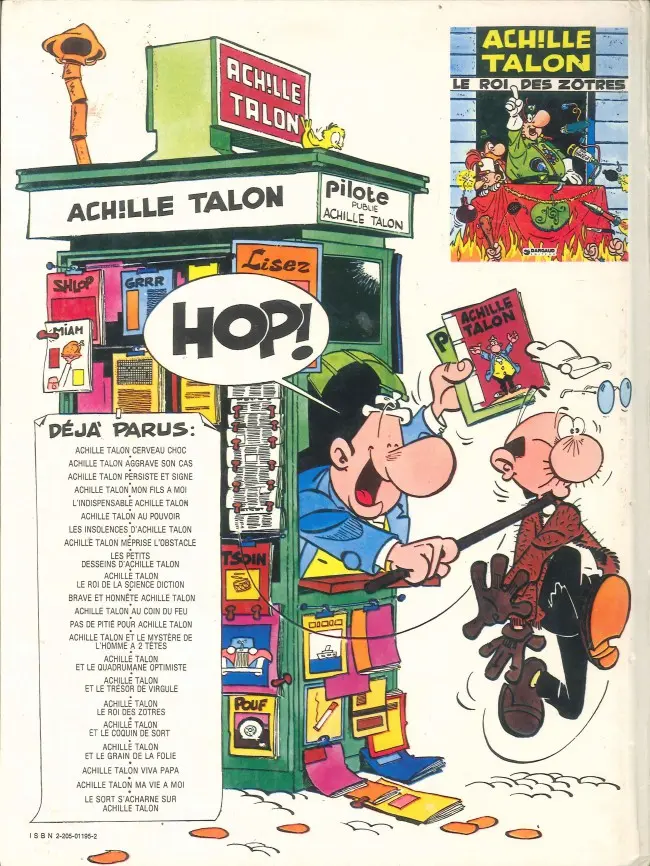 Verso de l'album Achille Talon Tome 20 Viva Papa!