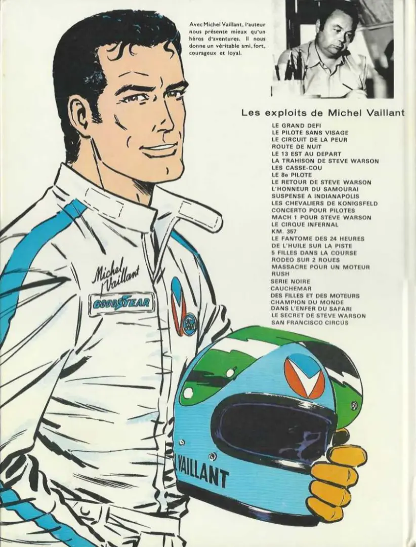Verso de l'album Michel Vaillant Tome 21 Massacre pour un moteur !