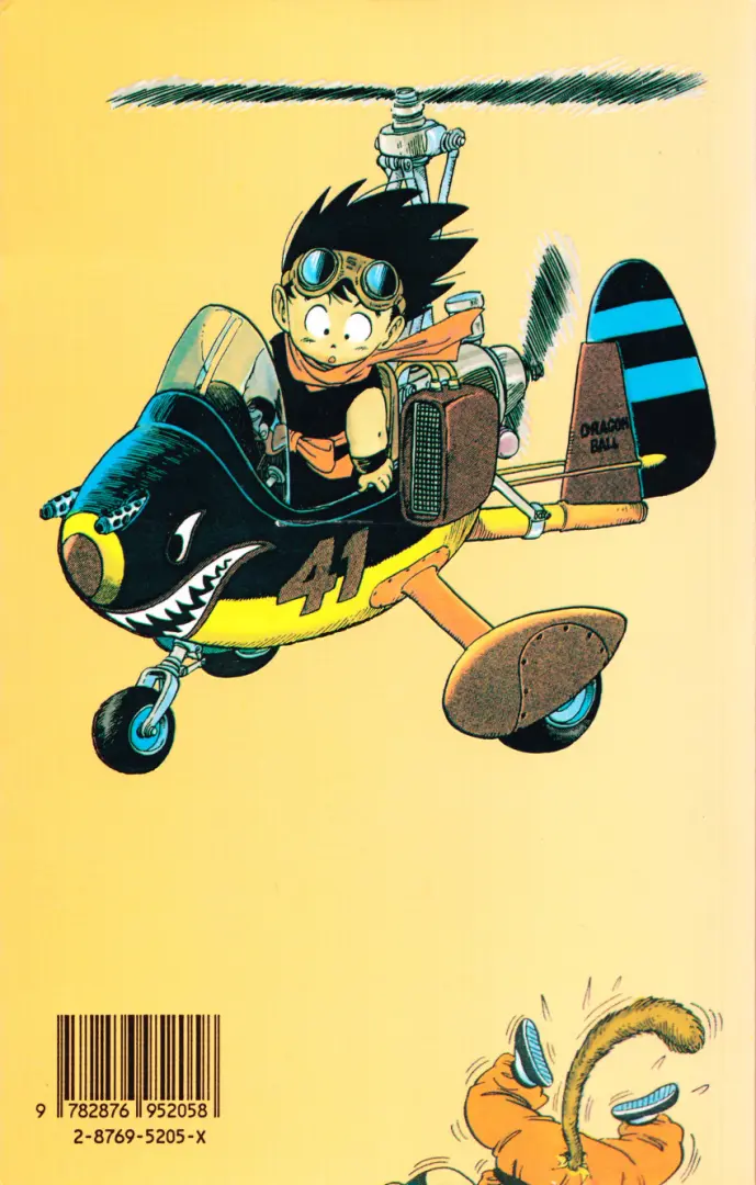 Verso de l'album Dragon Ball (sens français) Tome 1 Sangoku