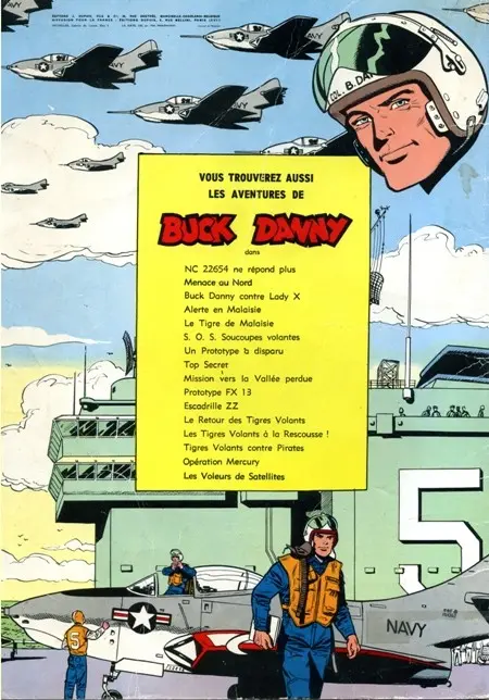 Verso de l'album Buck Danny Tome 26 Le retour des tigres volants