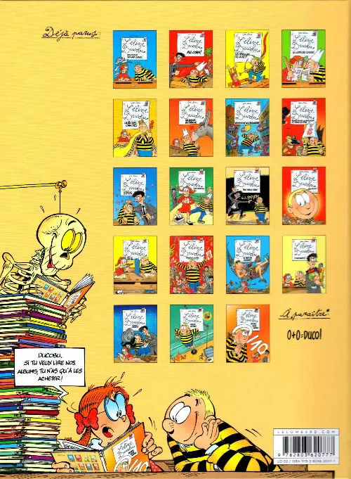 Verso de l'album L'Élève Ducobu Tome 11 Peut mieux faire!