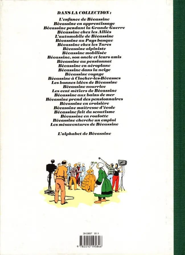 Verso de l'album Bécassine Tome 29 Bécassine au studio