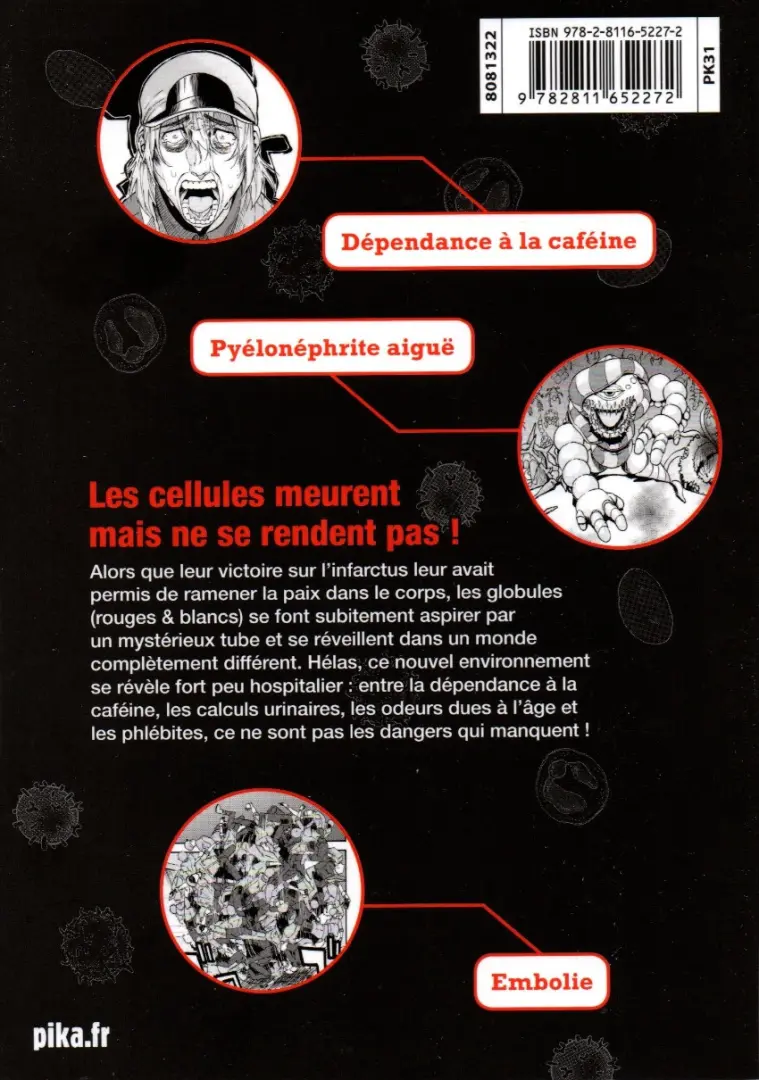 Verso de l'album Les brigades immunitaires Black 3
