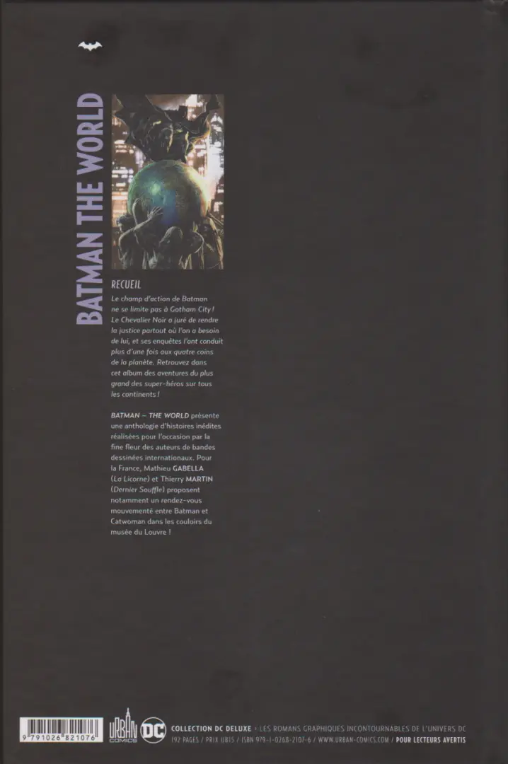 Verso de l'album Batman : The World