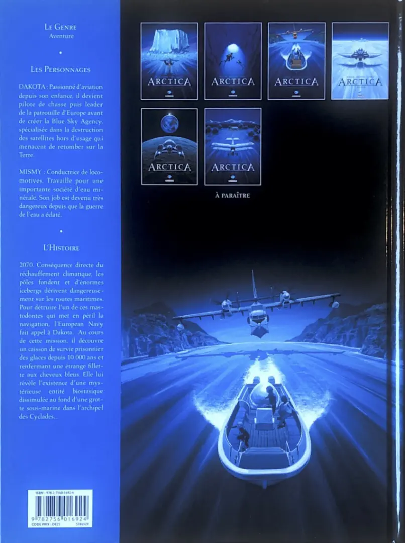 Verso de l'album Arctica Tome 3 Le Passager de la Préhistoire