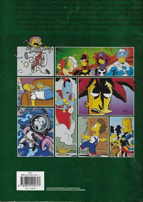 Verso de l'album Les Simpson (Super colossal) Volume 3