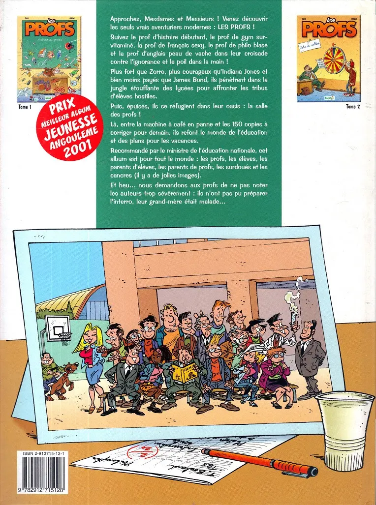 Verso de l'album Les Profs Tome 1 Interro surprise