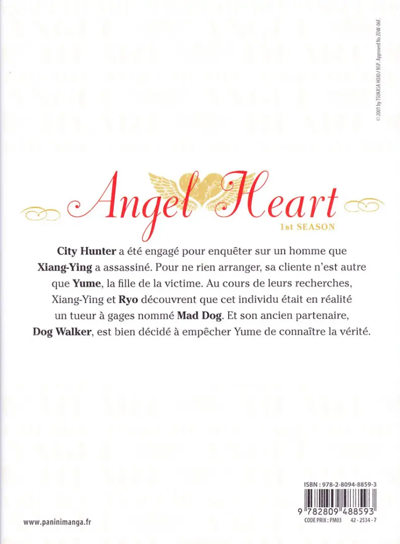 Verso de l'album Angel Heart - 1st Season Vol. 5