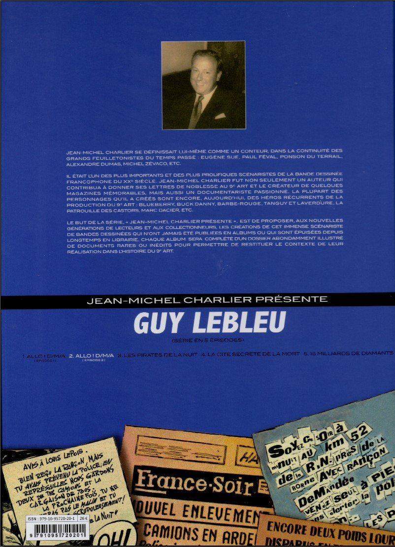 Verso de l'album Guy Lebleu Tome 2 Allô ! D/M/A