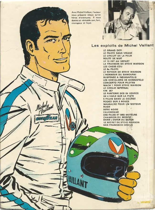 Verso de l'album Michel Vaillant Tome 17 Le fantôme des 24 heures
