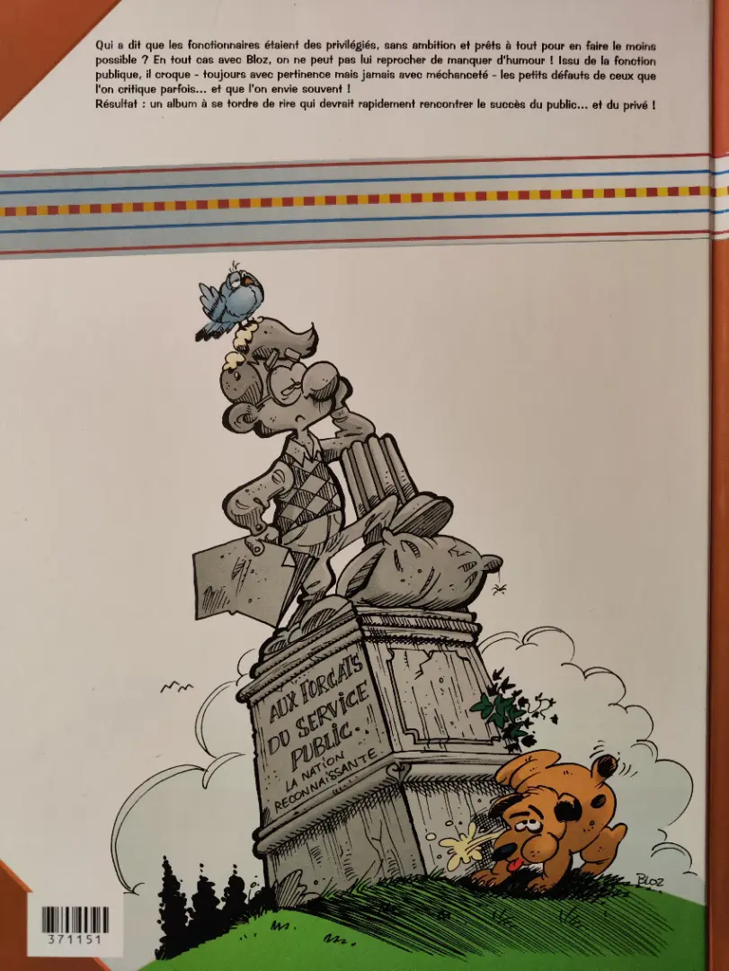 Verso de l'album Les Fonctionnaires Tome 1 Métro, dodo, dodo...