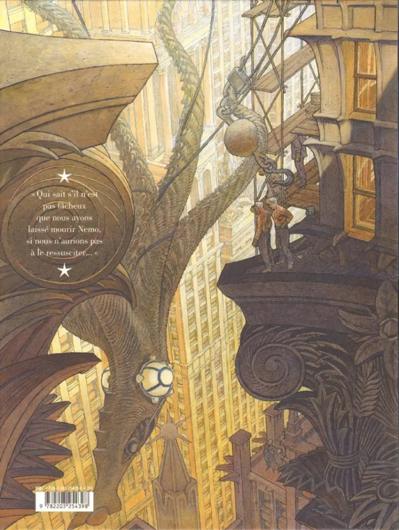 Verso de l'album Les Cités obscures Tome 12 Le Retour du Capitaine Nemo