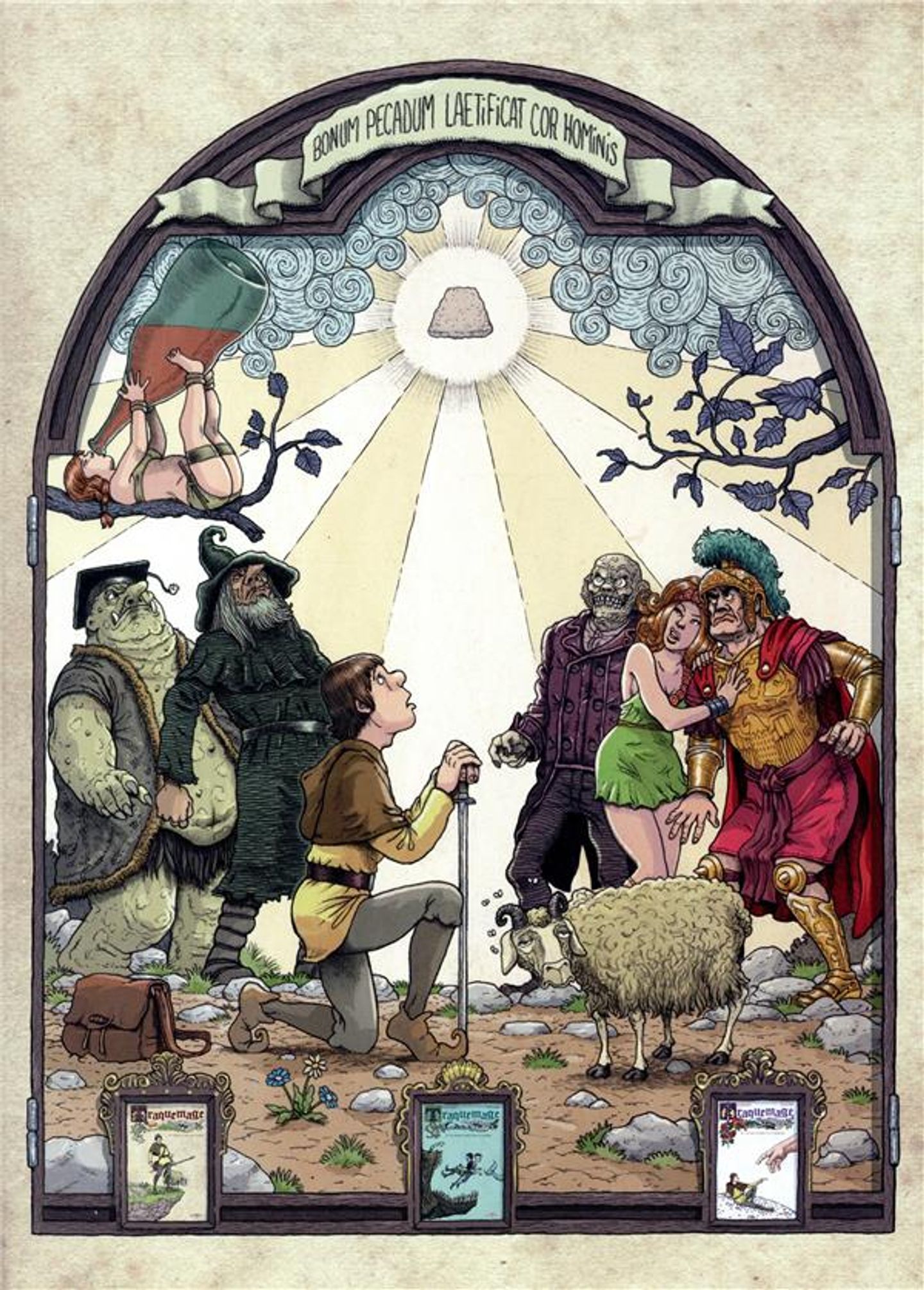 Verso de l'album Traquemage