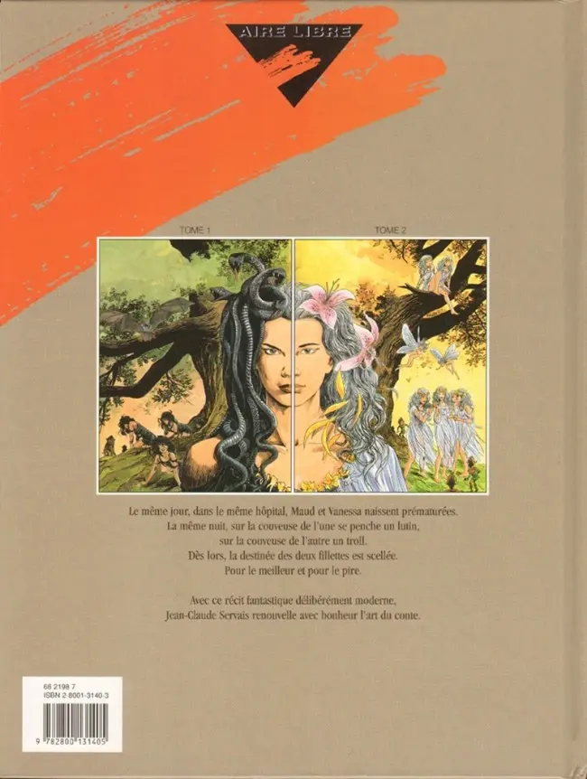 Verso de l'album Déesse blanche, déesse noire Tome 1