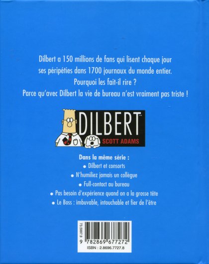 Verso de l'album Dilbert Vents d'Ouest Tome 5 Conversations avec Dogbert