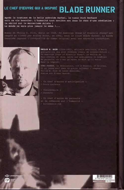 Verso de l'album Do androids dream of electric sheep ? Tome 6