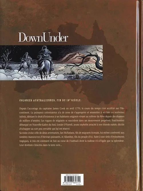 Verso de l'album Down Under Tome 1 L'homme de Kenzie's River