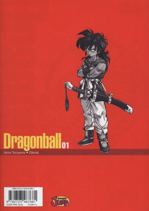 Verso de l'album Dragon Ball 01