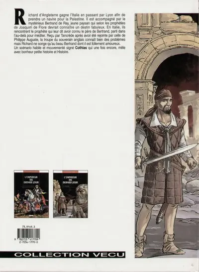 Verso de l'album L'Empereur du dernier jour Tome 2 Joachim