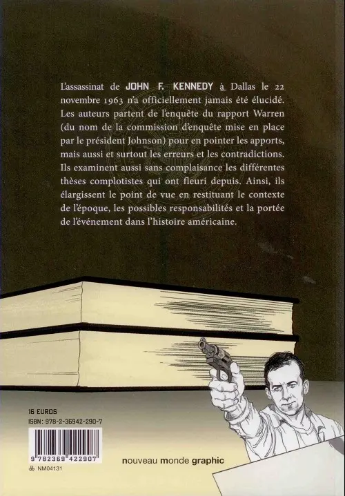 Verso de l'album Qui a tué Kennedy ? L'enquête illustrée