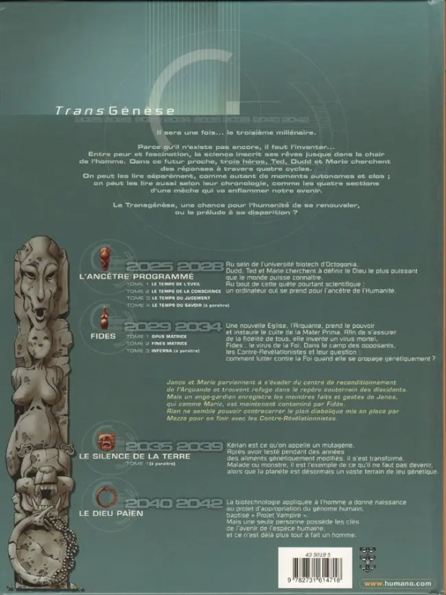 Verso de l'album Fides Tome 2 Fines Matrice