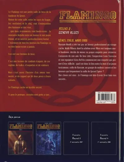 Verso de l'album Flamingo Tome 2 Genova Blues