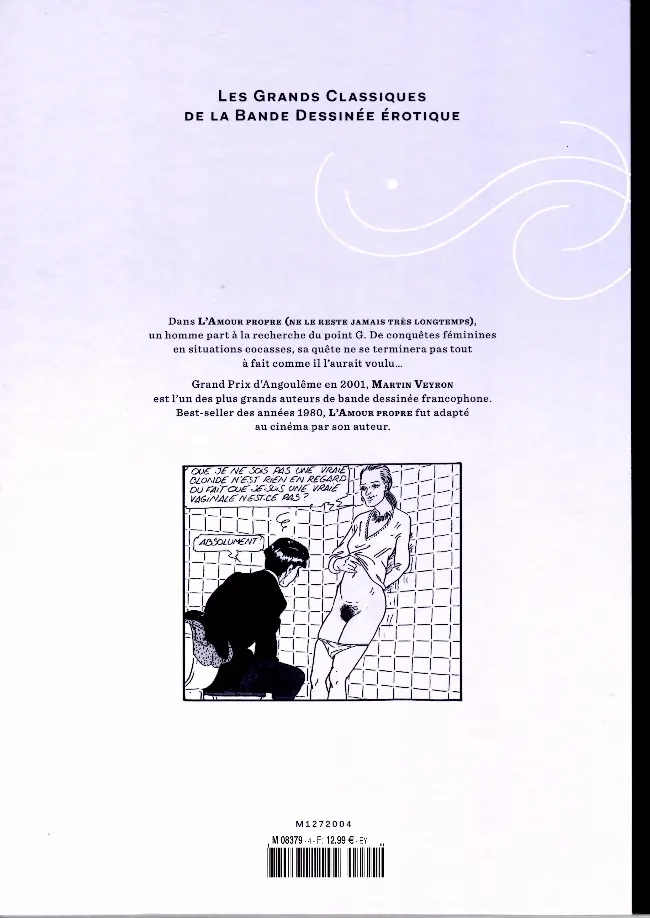 Verso de l'album Les Grands Classiques de la Bande Dessinée Érotique - La Collection Tome 4 L'Amour propre ne le reste jamais très longtemps