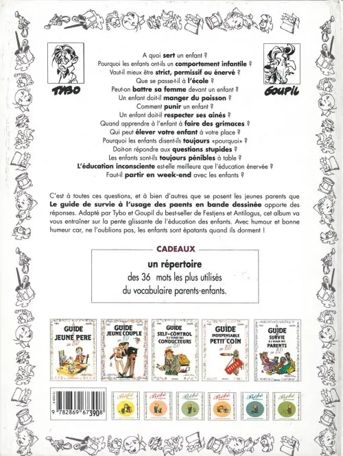 Verso de l'album Le Guide Tome 5 Le guide de survie à l'usage des parents
