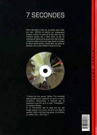 Verso de l'album 7 secondes Tome 2 Bénavidès