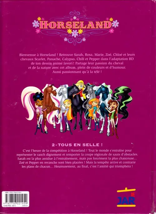 Verso de l'album Horseland Tome 2 Tous en selle !