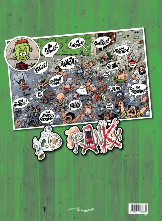 Verso de l'album Kid Franky Tome 2 vous salue bien !