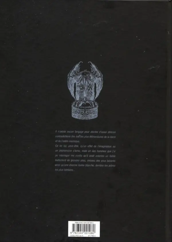 Verso de l'album Lovecraft Les Cauchemars de Lovecraft - L'Appel de Cthulhu et autres récits de terreur