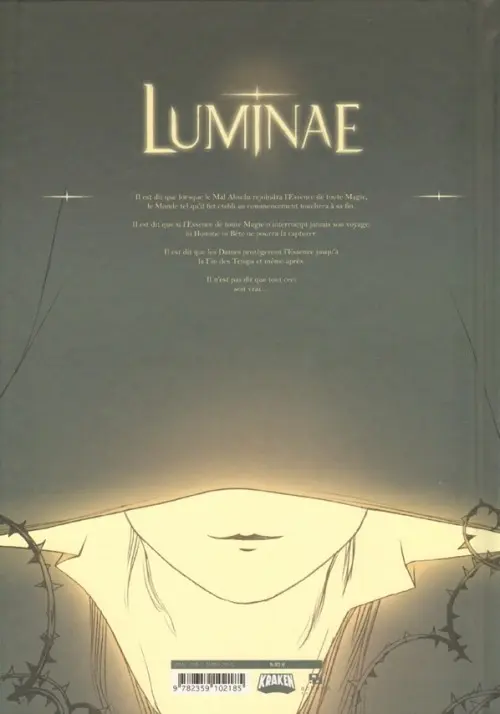 Verso de l'album Luminae Tome 1 La dame perdue