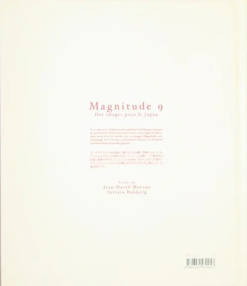 Verso de l'album Magnitude 9 Des images pour le Japon