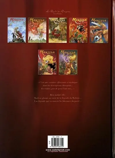 Verso de l'album Marlysa Tome 7 Le Waltras