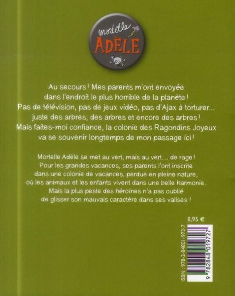 Verso de l'album Mortelle Adèle Tome 7 Pas de pitié pour les nazebroques !
