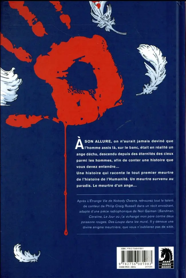 Verso de l'album Le Premier Meurtre
