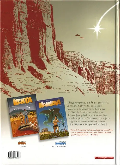 Verso de l'album Namibia Épisode 2