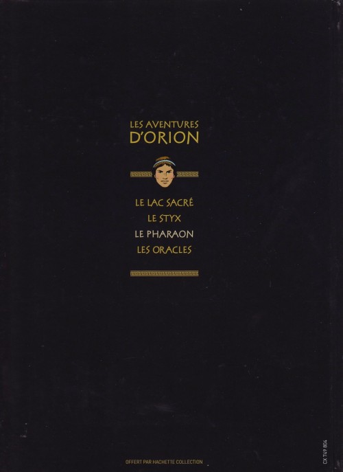 Verso de l'album Orion La collection - Hachette Tome 3 Le Pharaon