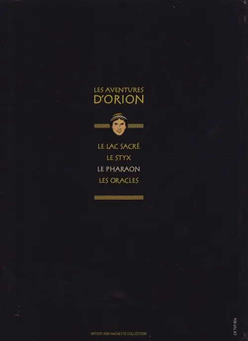 Verso de l'album Orion La collection - Hachette Tome 3 Le Pharaon