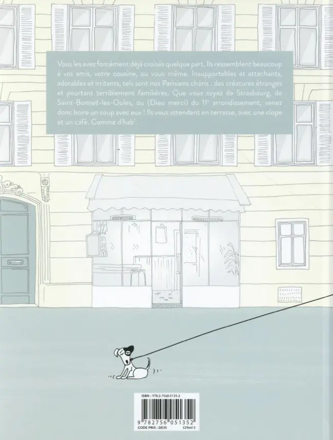 Verso de l'album Parisiens Chéris
