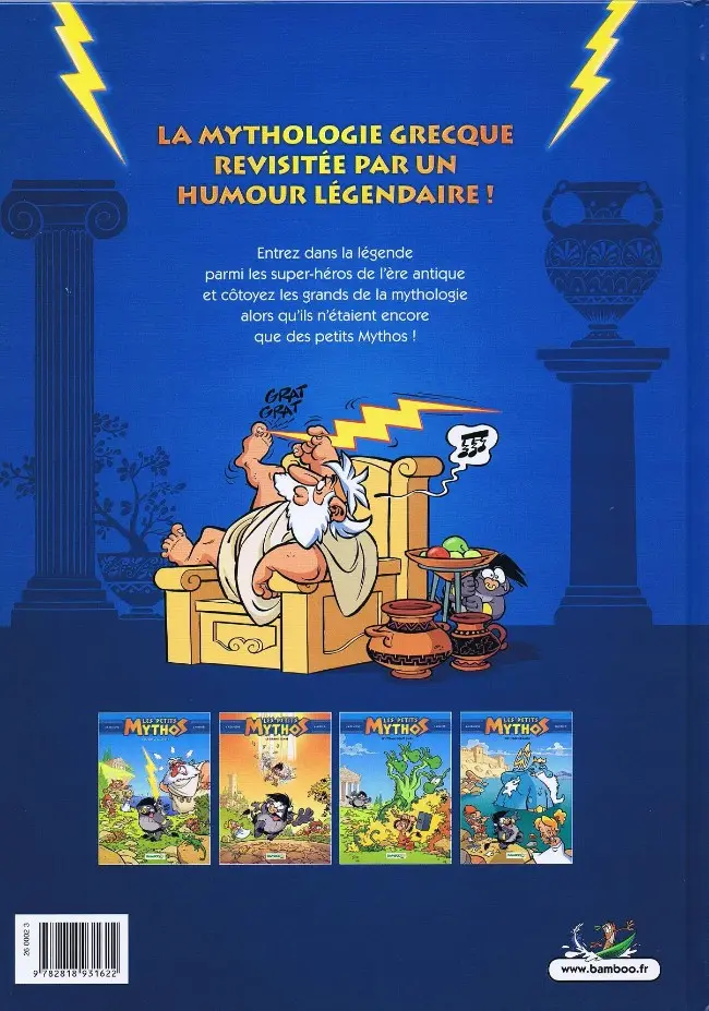 Verso de l'album Les Petits Mythos Tome 4 Poséidon d'avril