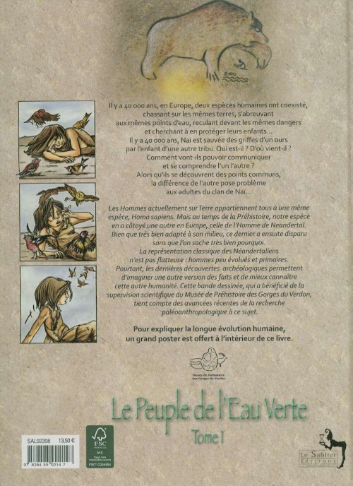 Verso de l'album Le Peuple de l'eau verte Tome 1 L'Esprit de l'Ours