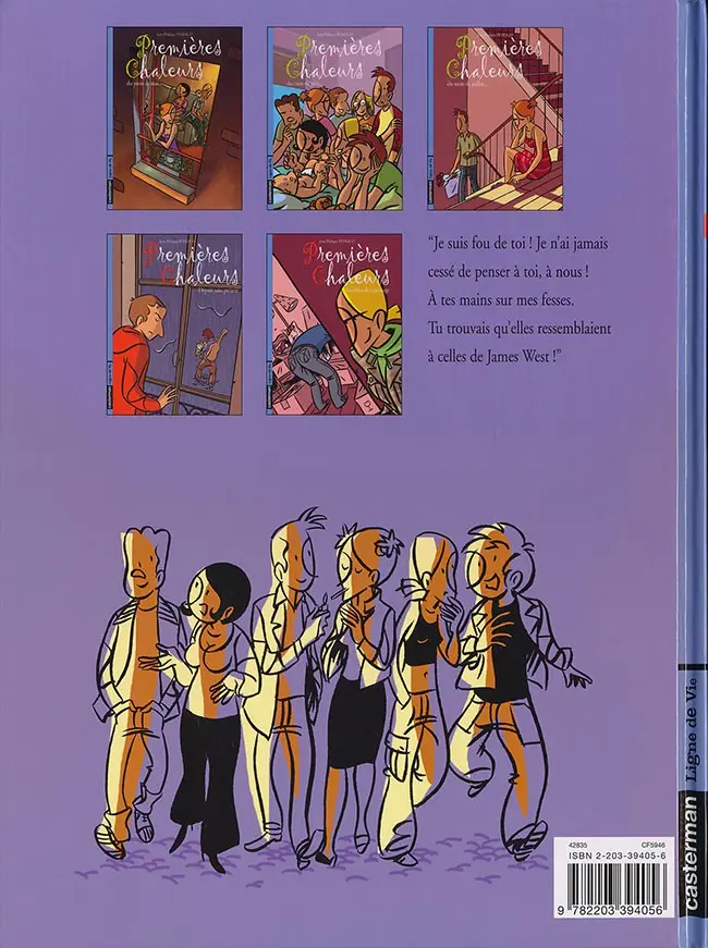 Verso de l'album Premières chaleurs Tome 5 Troubles de voisinage