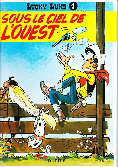 Couverture de l'album Lucky Luke Tome 4 Sous le ciel de l'Ouest