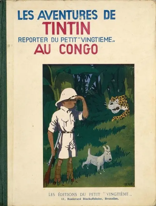Couverture de l'album Tintin Tome 2 Tintin au Congo