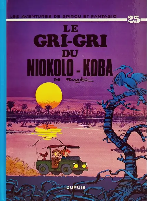 Couverture de l'album Spirou et Fantasio Tome 25 Le gri-gri du Niokolo-Koba